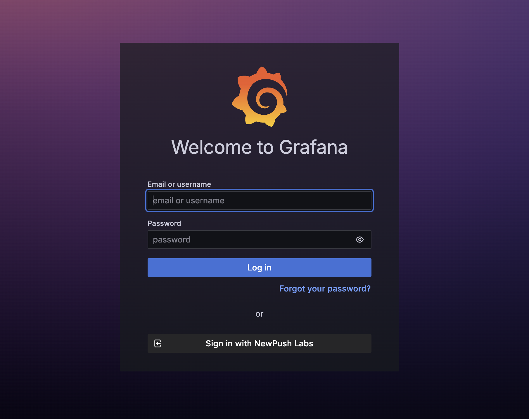 Grafana Login